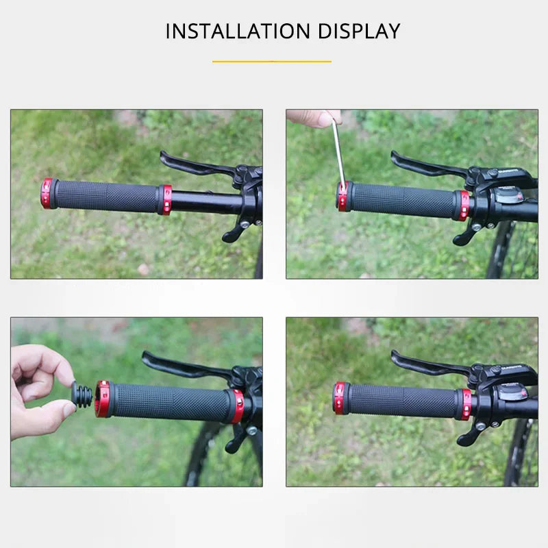 Lock-On MTB BMX Bicycle Handlebar Grips Anti-Slip Rubber Bicycle Handlebar Grips Nixie