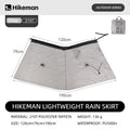 3-in-1 Ultralight Hiking Rain Skirt | Waterproof Split Rain Gear Hiking Rain Skirt Nixie Grey
