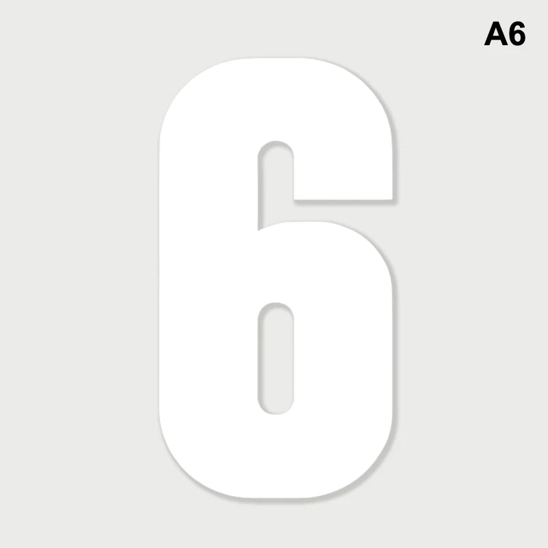 Weatherproof Wheelie Bin Number Stickers – DIY Self-Adhesive Bin Number Stickers Nixie A6