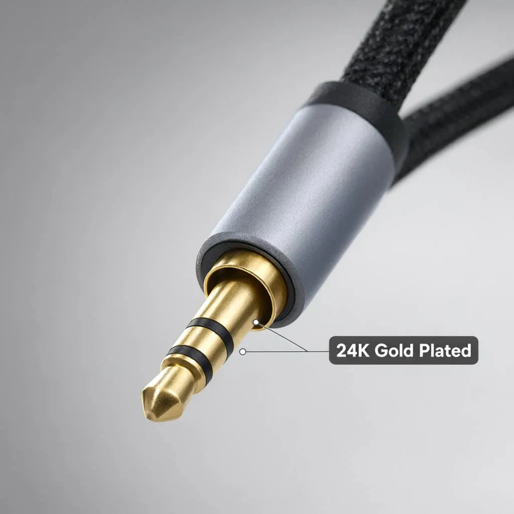 3.5mm to 2-RCA Audio Splitter Cable | AUX to RCA Stereo Audio Splitter Cable Nixie