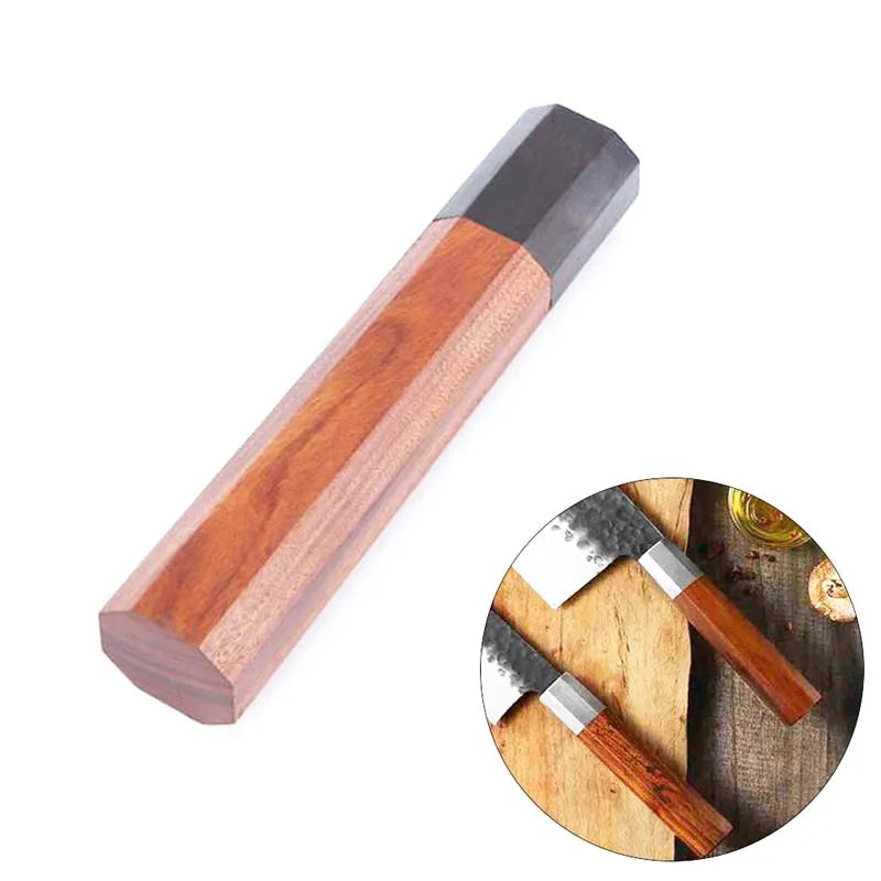 Octagonal Redwood Knife Handle 135mm | Wood Kitchen Grip Knife Handle Nixie