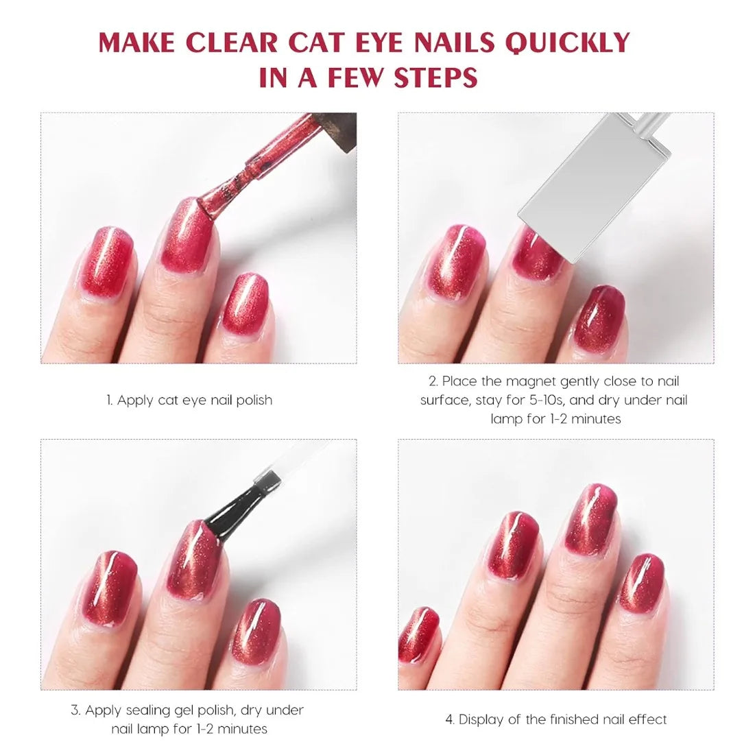 Double-Headed Nail Art Magnet Wand | Cat Eye Gel Polish Tool Nail Art Magnet Tool Nixie