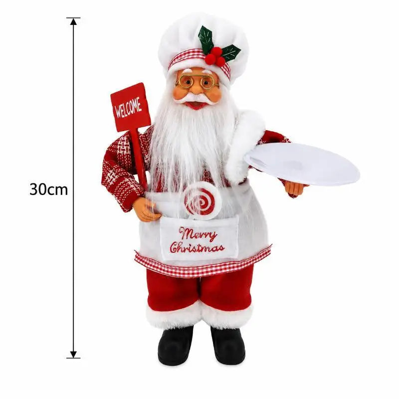 Santa Claus Standing Figurine – Handcrafted Christmas Decor
