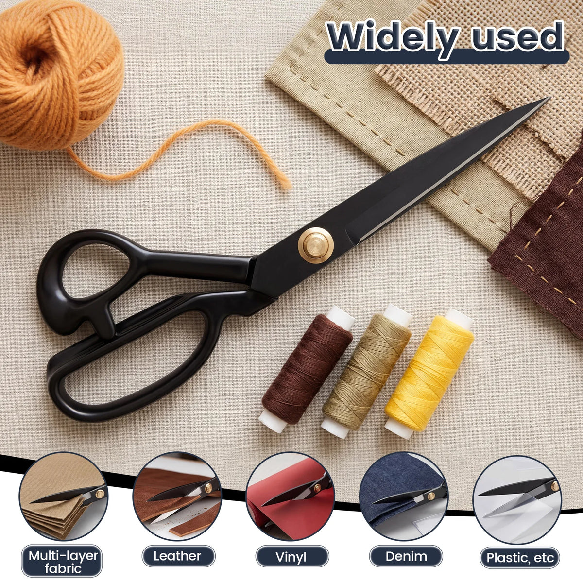 Heavy Duty Pinking Shears – 65 Manganese Steel Fabric Scissors Pinking Shears Nixie