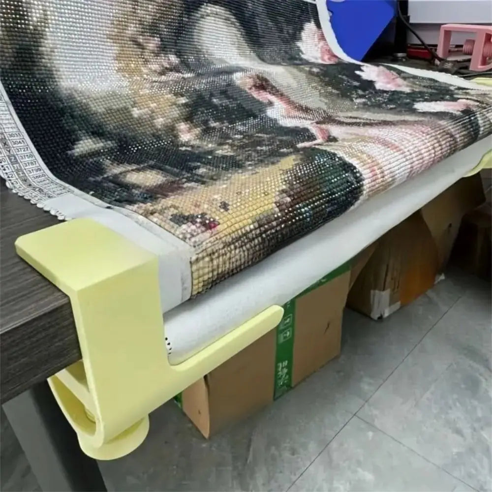 Diamond Painting Canvas Scroll Holder & Table Clamp L-Shape