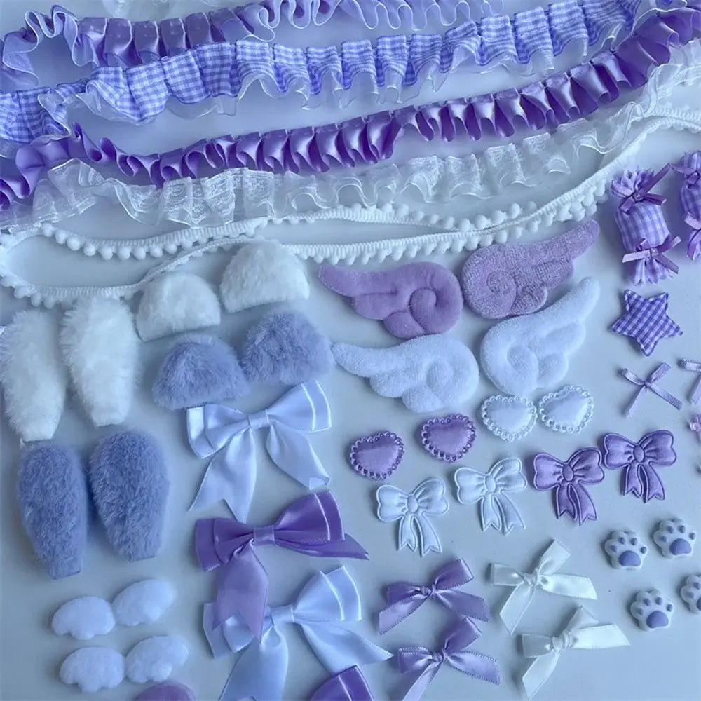 40Pcs DIY Handmade Ear Bag Craft Material Pack – Colorful Set