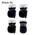 4-Pack Winter Anti-Slip Dog Boots – Warm Puppy Snow Shoes Dog Boots Nixie Black M