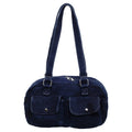 Vintage Denim Boston Bag – Women's Crossbody Shoulder Handbag Crossbody Shoulder Bag Nixie BB-1403Dark Blue