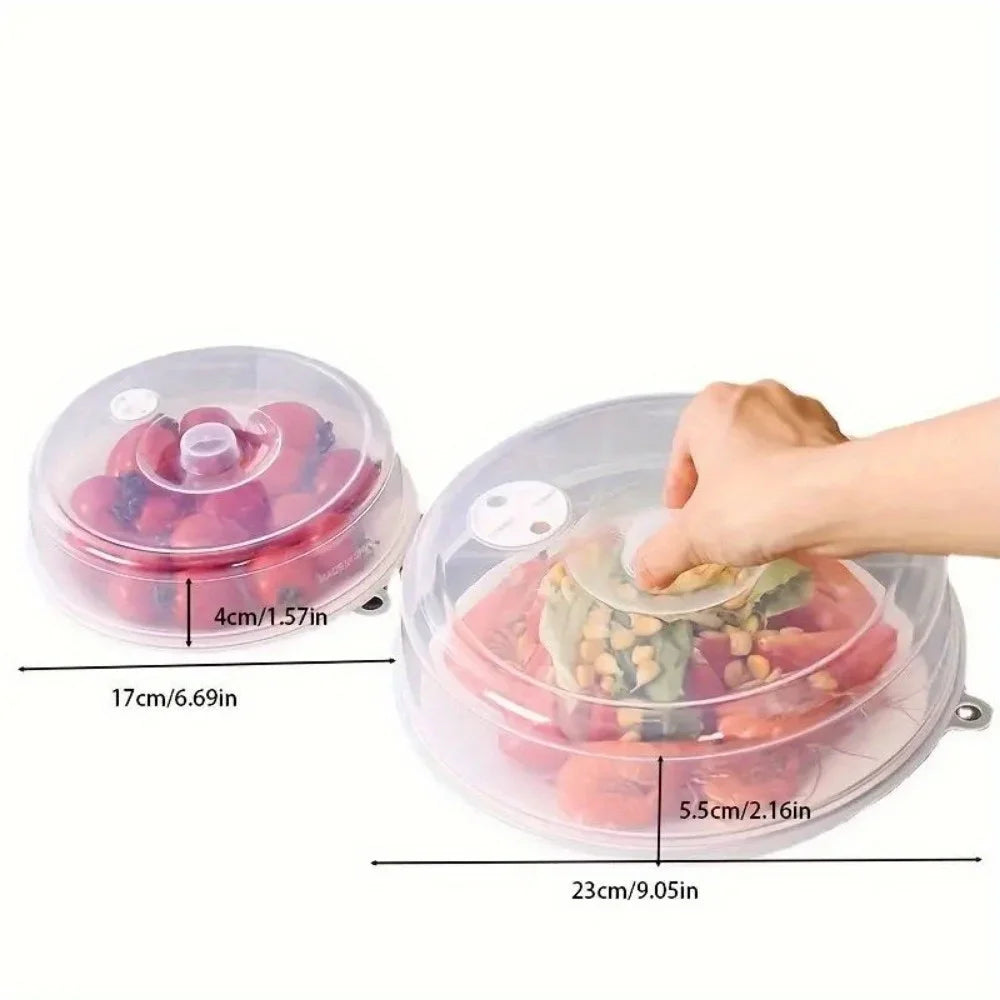 Microwave Dish Cover & Fridge Lid – Anti-Splatter, 2 Sizes Microwave Dish Cover Nixie