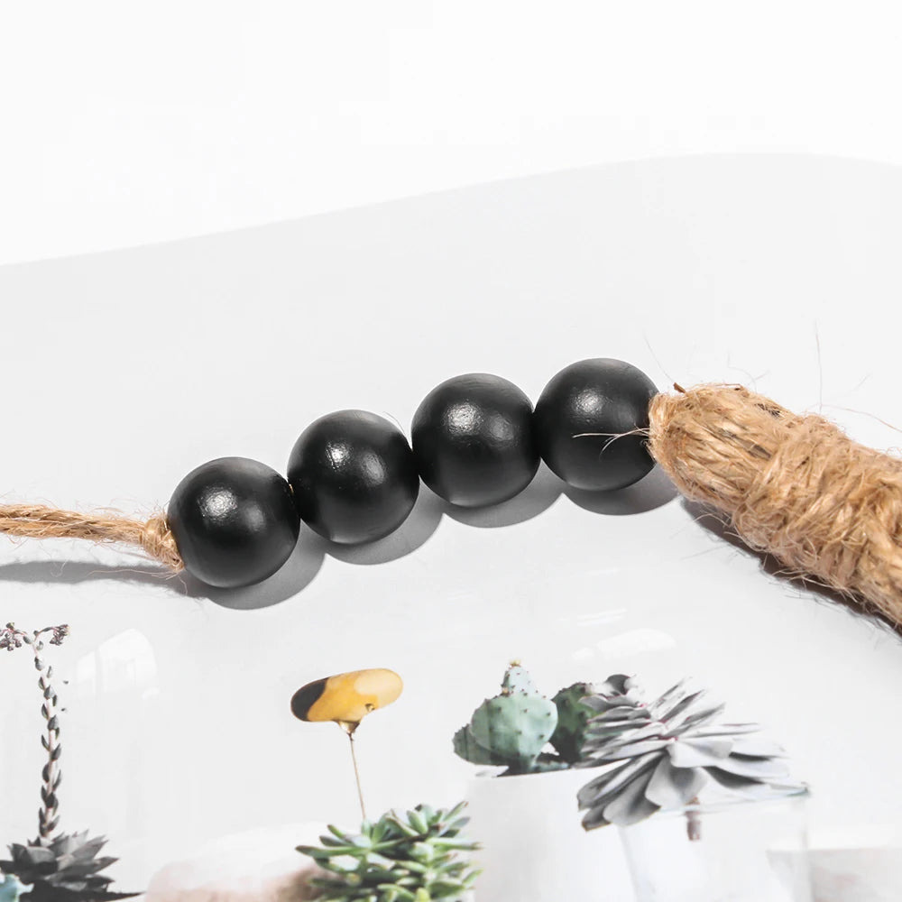 Handmade Wood Bead Tassel Pendant – Closet Hanging Decoration Hanging Tassel Pendant Nixie