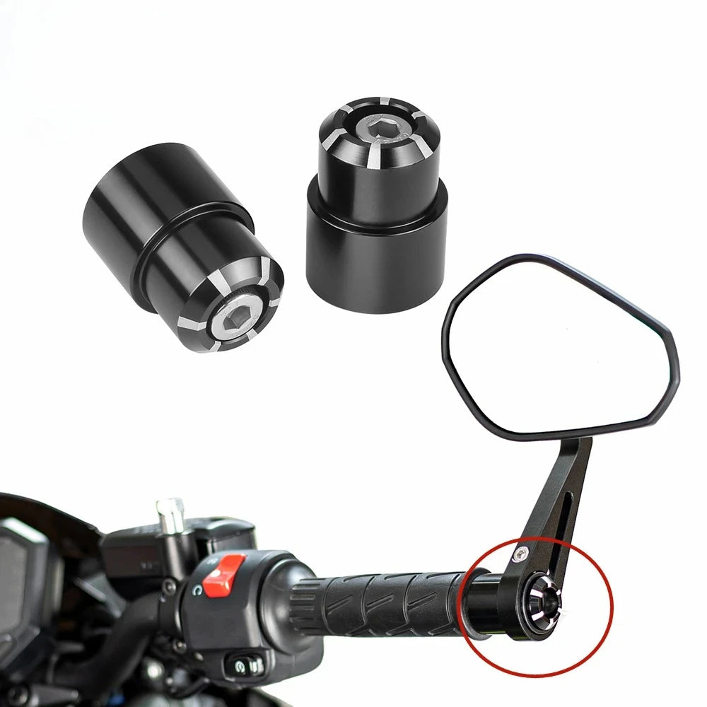 KEMITOUR Bar End Mirrors for Kawasaki Z Series – CNC Aluminum Motorcycle Bar End Mirror Nixie