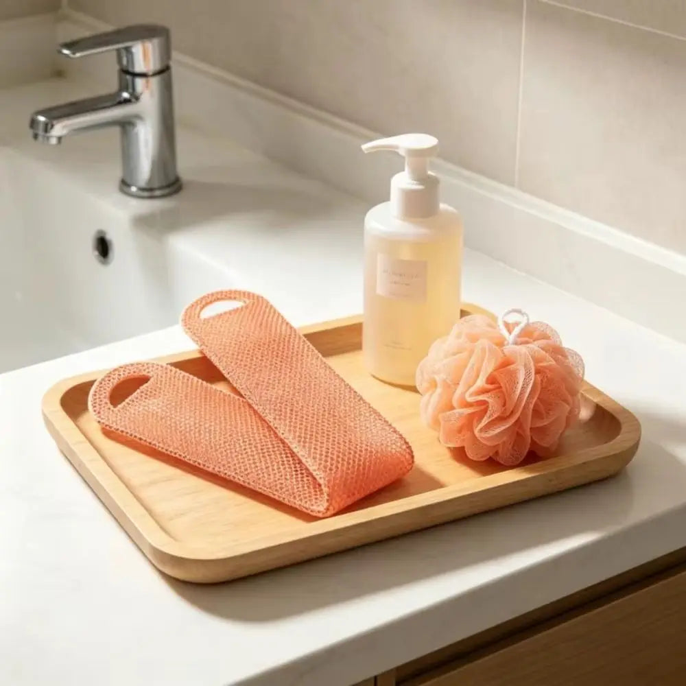 TPU Honeycomb Bath Scrub Towel – Antibacterial Shower Brush
