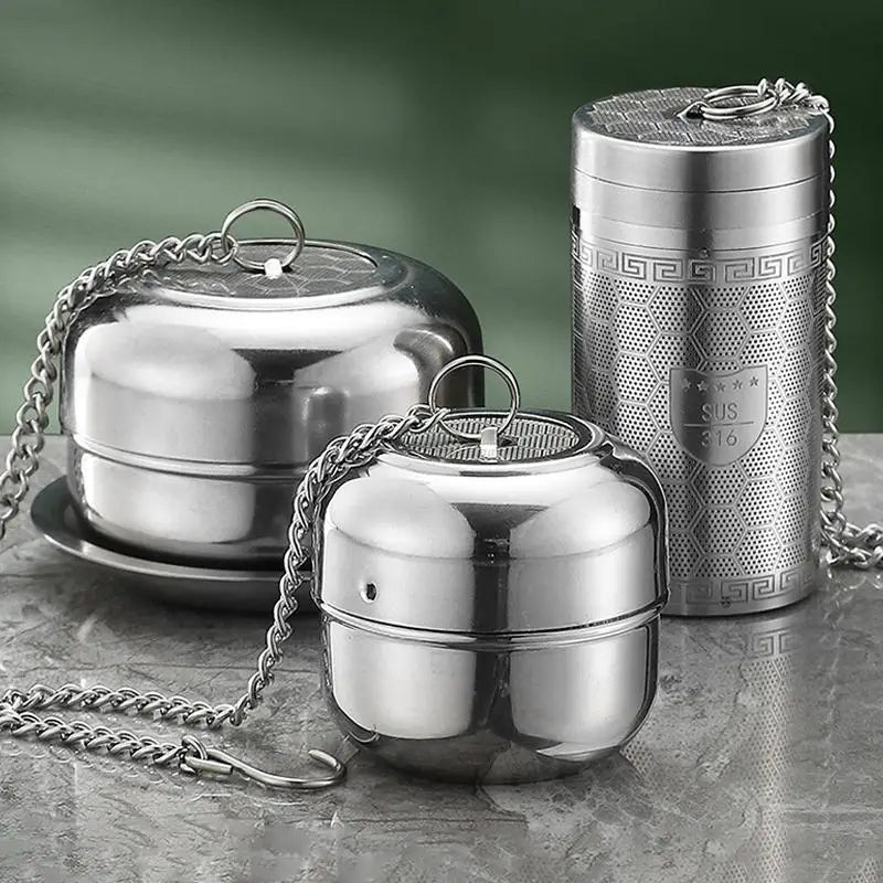 316 Stainless Steel Tea Infuser Ultra-Fine Mesh with Chain Tea Infuser Nixie
