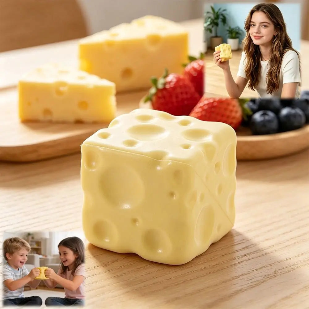 Cheese Cube Squishy ASMR Sensory Fidget Toy for Adults Squishy Fidget Toy Nixie