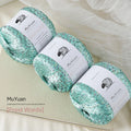 Nylon Sequin Crochet Thread 50g – DIY Woven Craft Yarn Sequin Craft Thread Nixie D