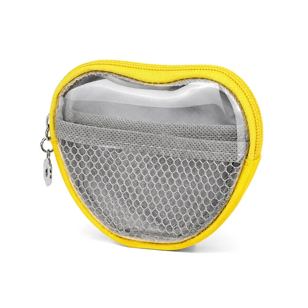 Transparent PVC Heart Cosmetic Bag – Travel Makeup Pouch