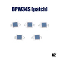5Pcs BPW34 Silicon PIN Photodiode SMD/DIP Infrared Receiver PIN Photodiode Nixie BPW34S