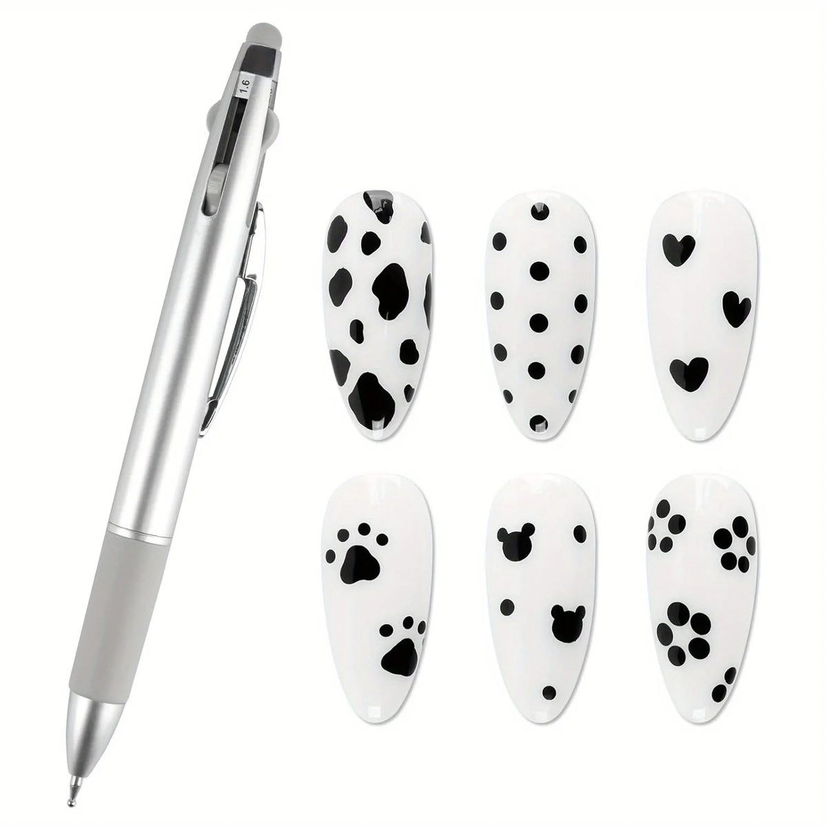 5-in-1 Nail Dotting Pen Set | Ballpoint Nail Art Tool