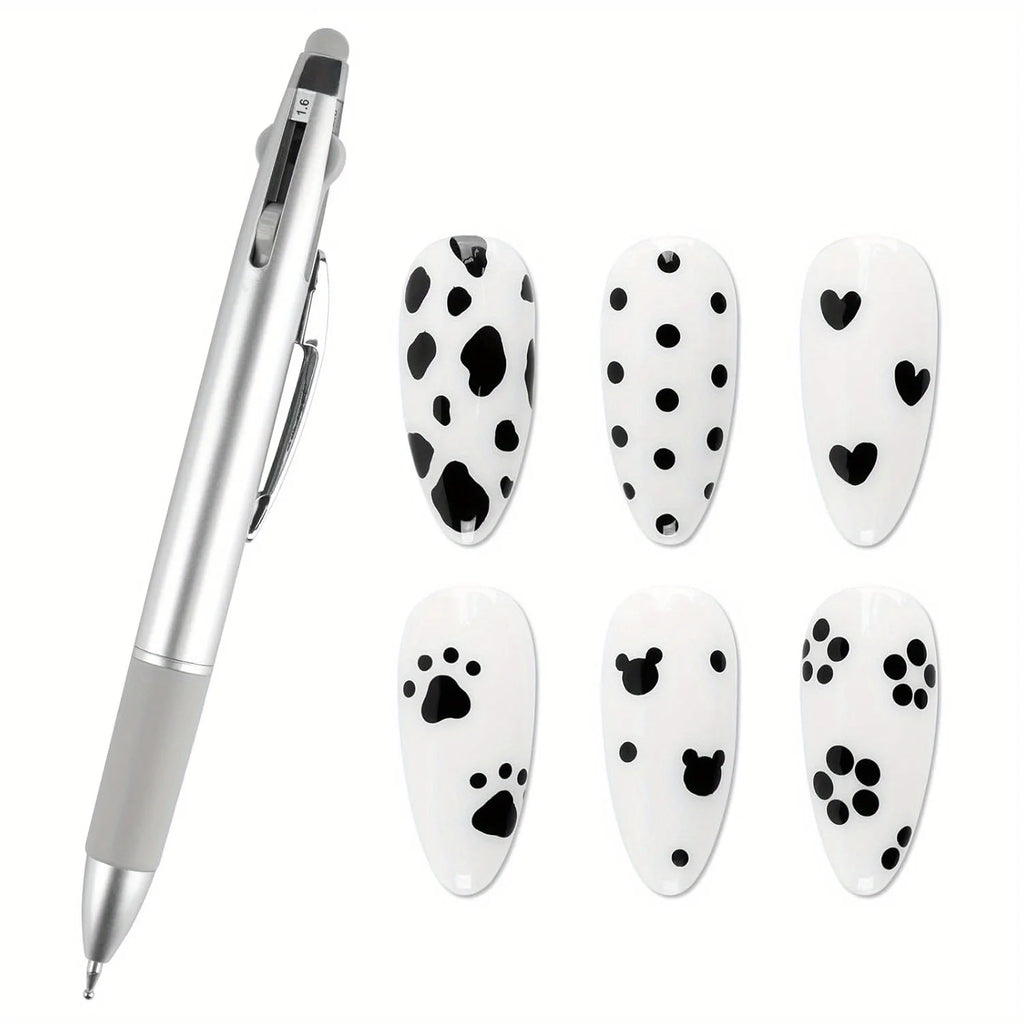 5-in-1 Nail Art Dotting Tool Ballpoint Pen | Nixie Pro Set Nail Art Dotting Tool Nixie