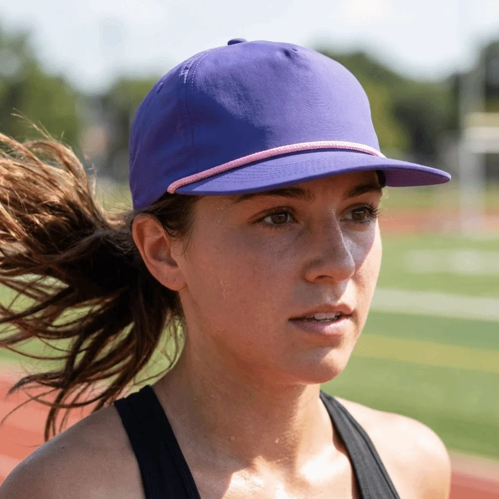 Flat Brim Baseball Cap Quick-Dry Adjustable Sun Visor Hat