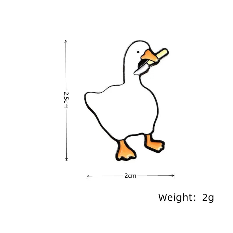 Honk Honk Goose Enamel Pin – Funny Animal Lapel Badge Gift Enamel Lapel Pin Nixie