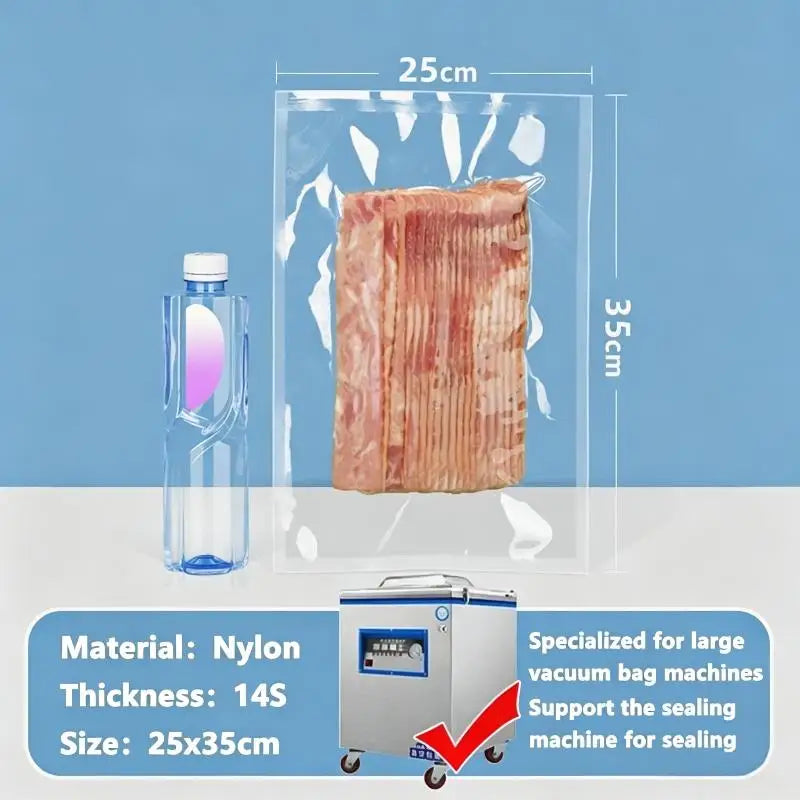 100Pcs Food Grade Vacuum Sealer Bags – Heat Seal Pouches