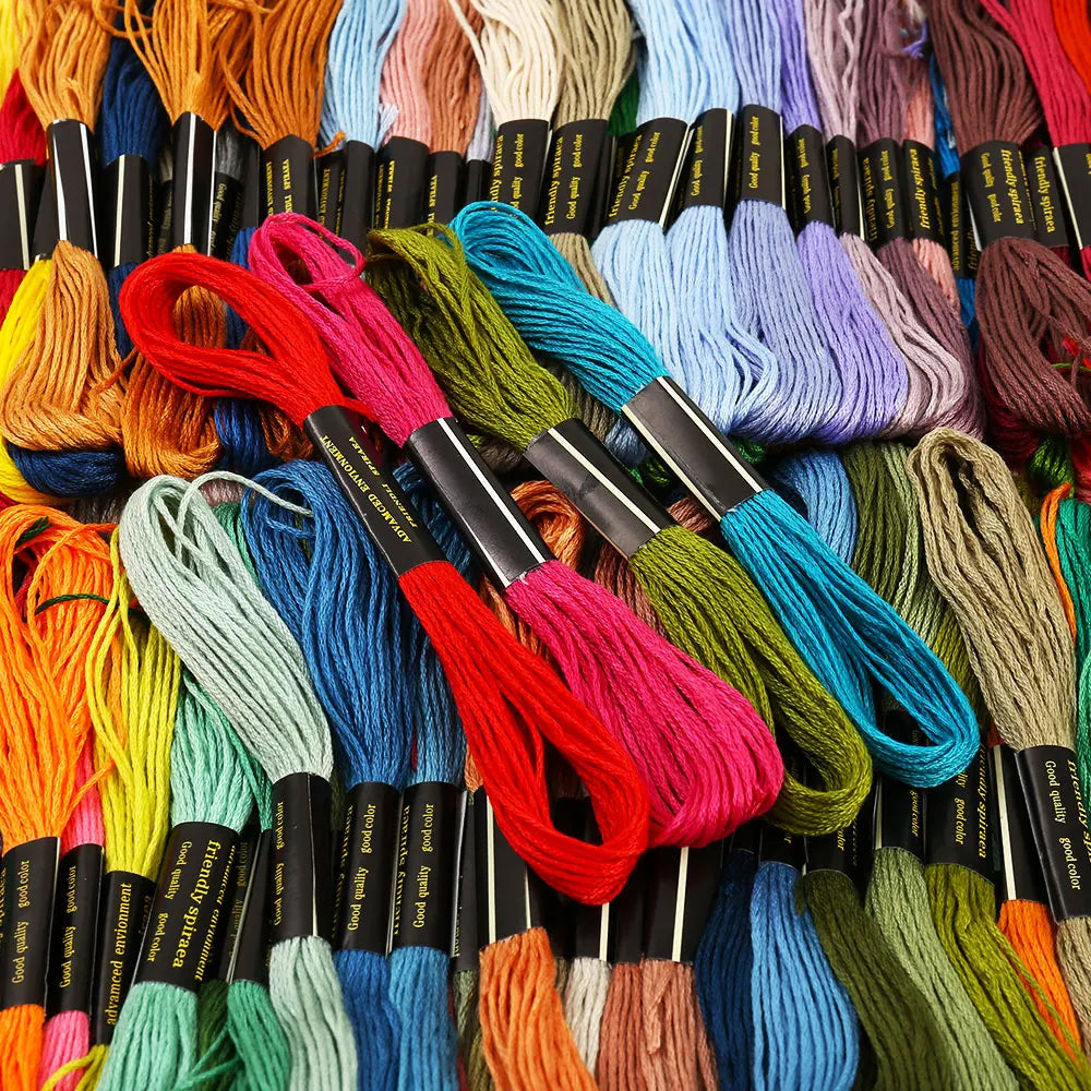 447 Pcs Mix Color Embroidery Floss Kit – Cotton Cross Stitch Thread