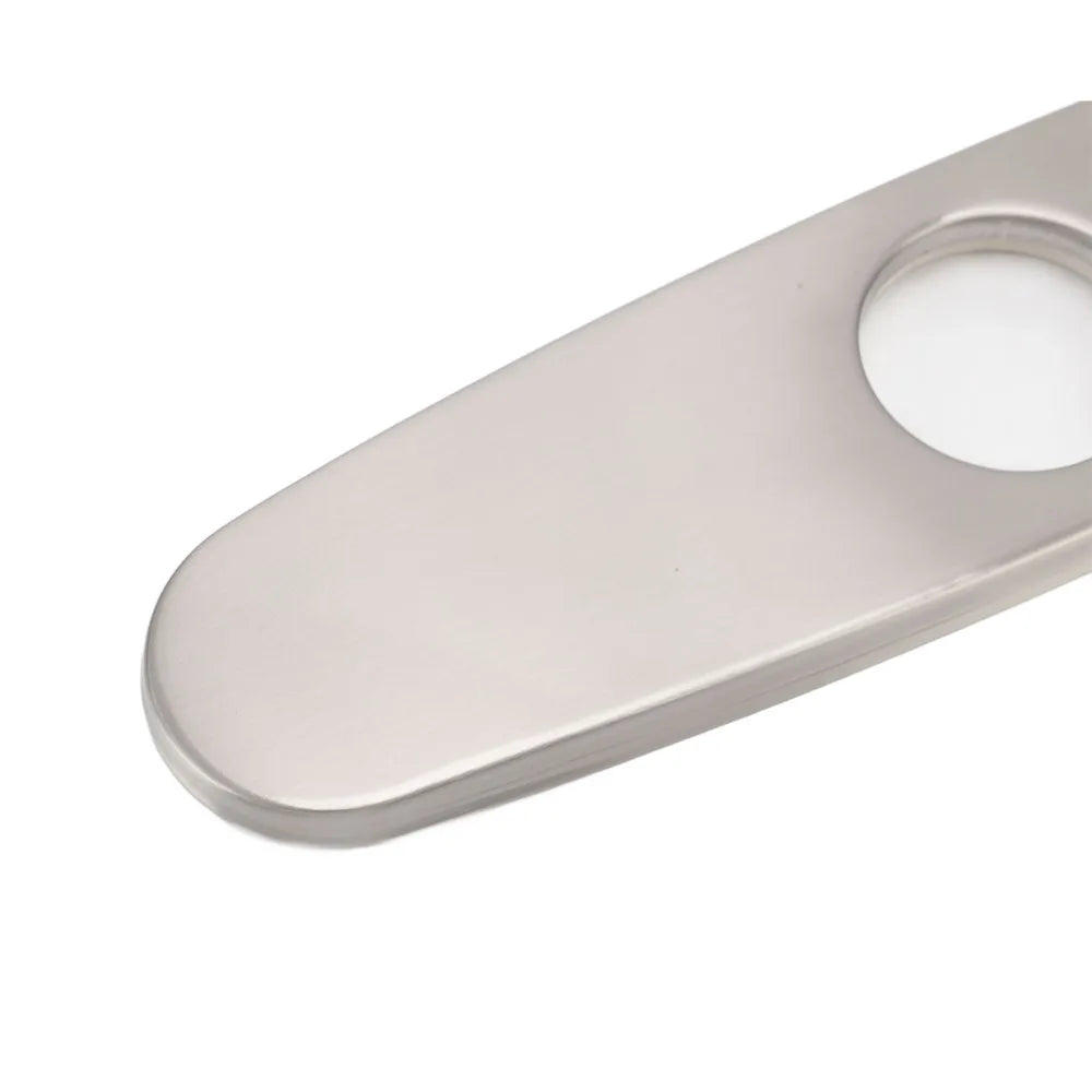 Oval Brushed 304 SS Sink Faucet Hole Cover Deck Plate Faucet Hole Cover Nixie