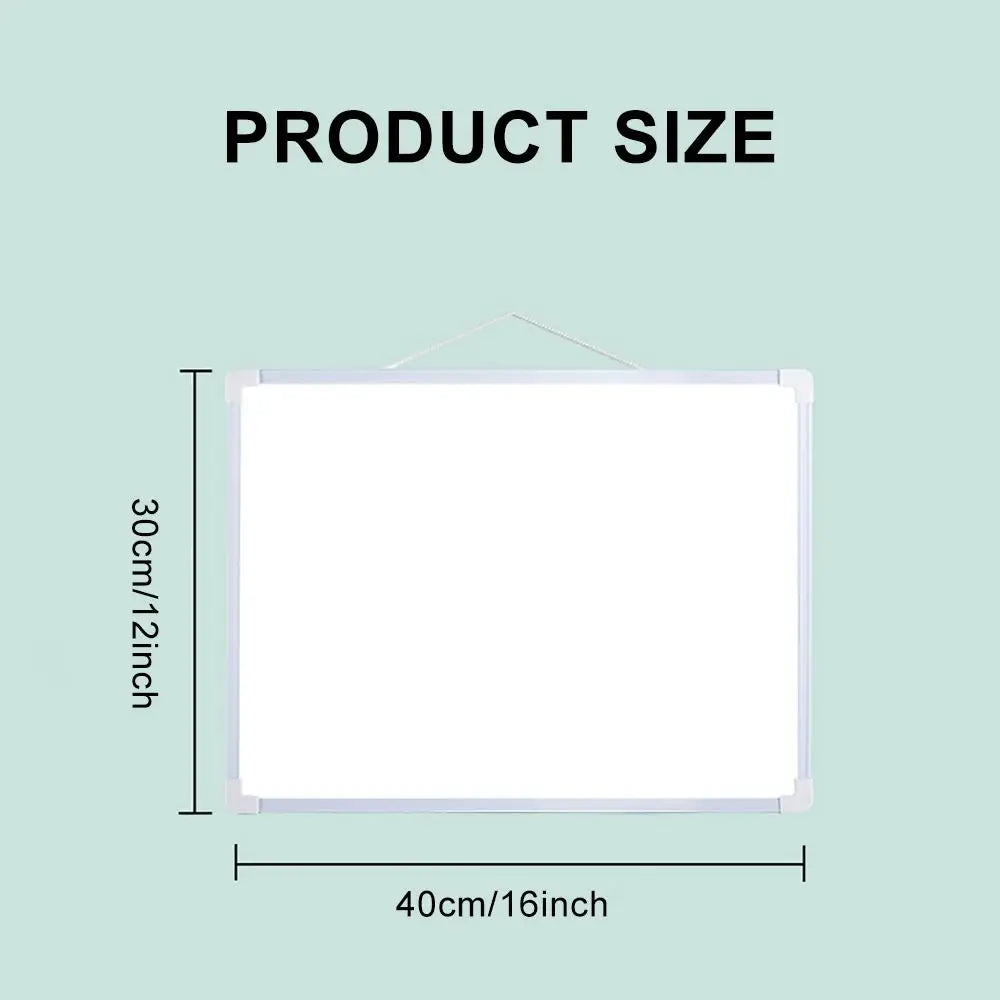 Double-Sided Magnetic Dry Erase Whiteboard 16x12 + Markers Dry Erase Whiteboard Nixie