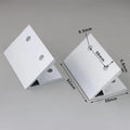 2Pcs 45° Aluminum Corner Bracket for 2020–8080 Extrusion Profiles Aluminum Corner Bracket Nixie 100
