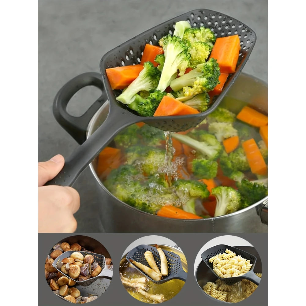 Large Slotted Spoon Kitchen Skimmer & Draining Scoop Kitchen Skimmer Spoon Nixie