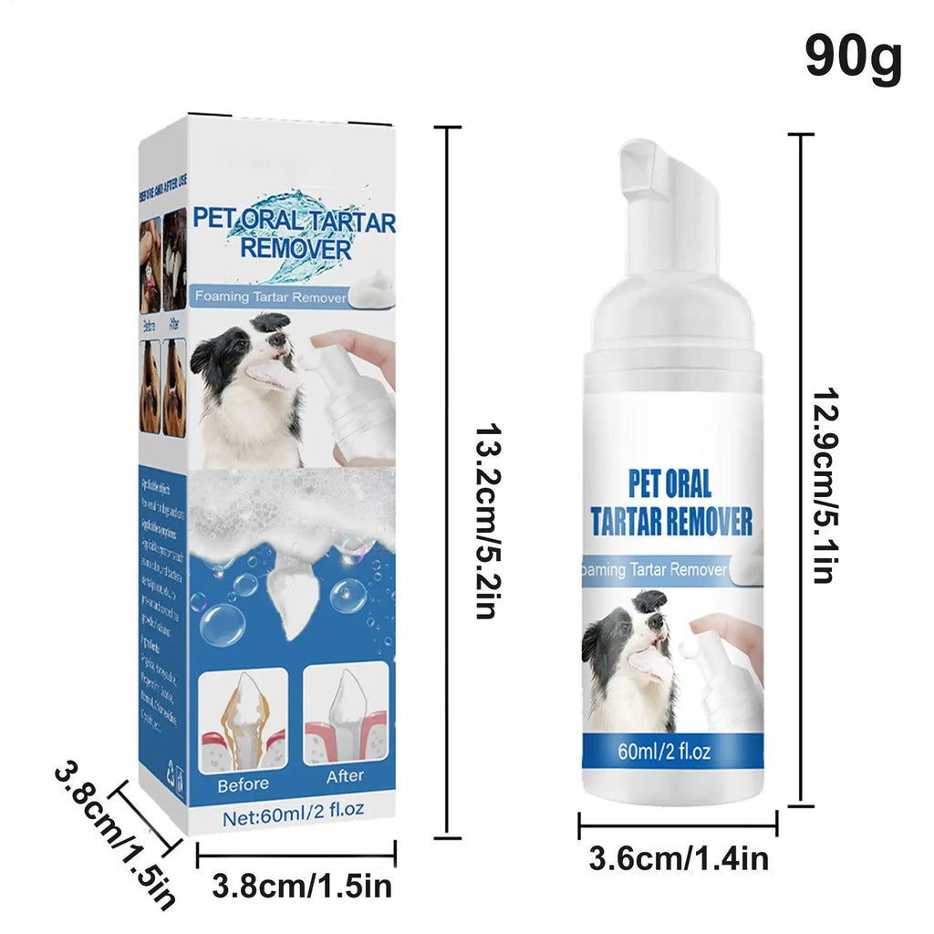 Pet Dental Foam Spray – Tartar & Bad Breath Remover for Dogs & Cats Pet Dental Spray Nixie