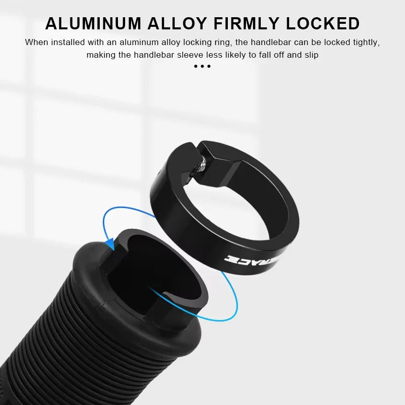 MTB Handlebar Grips Aluminum Lock-On Non-Slip Bike Grips 133mm Bicycle Handlebar Grips Nixie