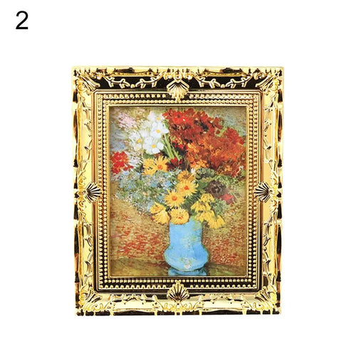 1/12 Scale Resin Photo Frame Dollhouse Miniature Decor Accessory Dollhouse Miniature Nixie 2