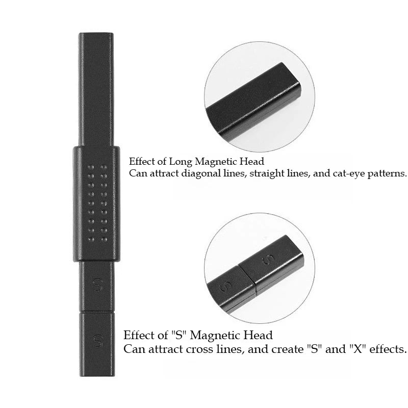 Double-Headed Cat Eye Nail Magnet 3D Tool for Gel Polish Art Nail Art Magnet Nixie