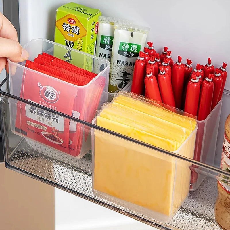 Fridge Side Door Storage Box – BPA-Free Kitchen Organizer Fridge Storage Organizer Nixie