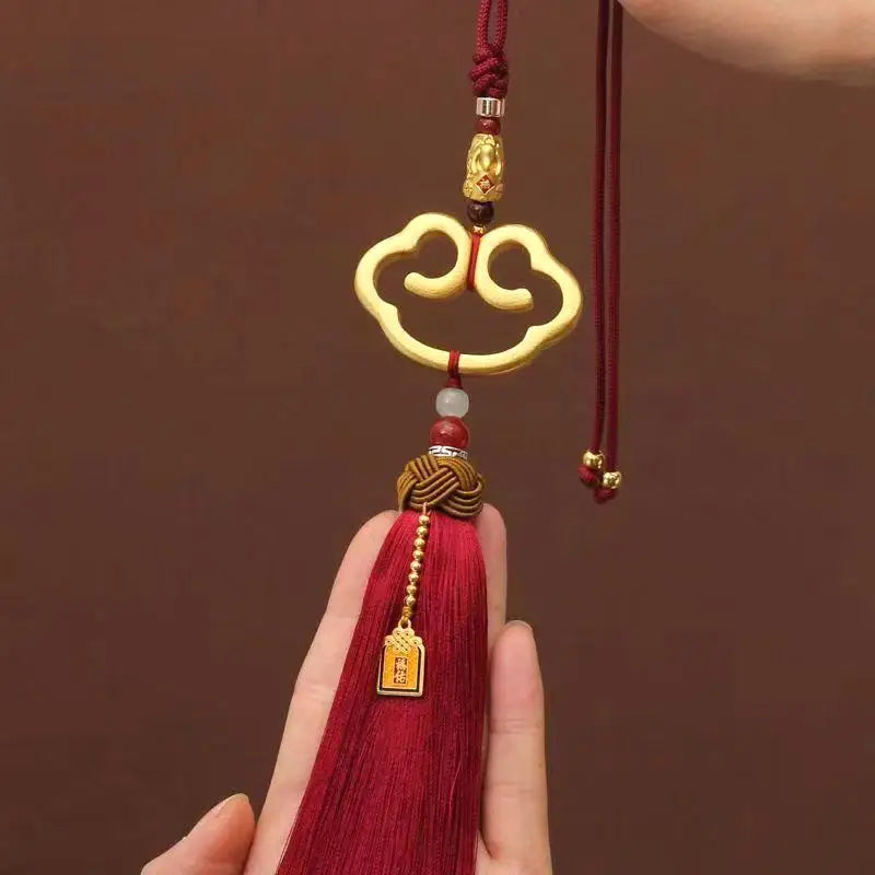 Chinese Cloud Lock Tassel Ornament – Car & Home Décor Gift Hanging Ornament Nixie