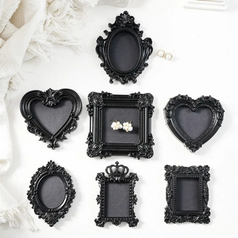 Hanging Mini Resin Vintage Photo Frames | Glass-Free Wall Display Mini Photo Frames Nixie
