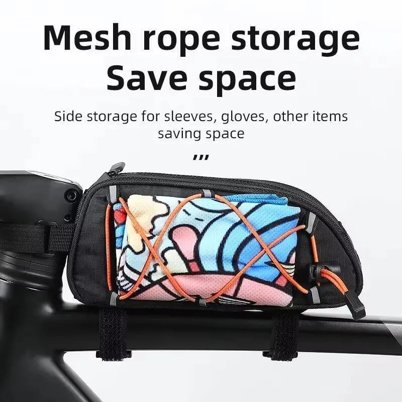 ESLNF Rainproof Bike Top Tube Bag – Reflective MTB Road Cycling Bike Frame Bag Nixie