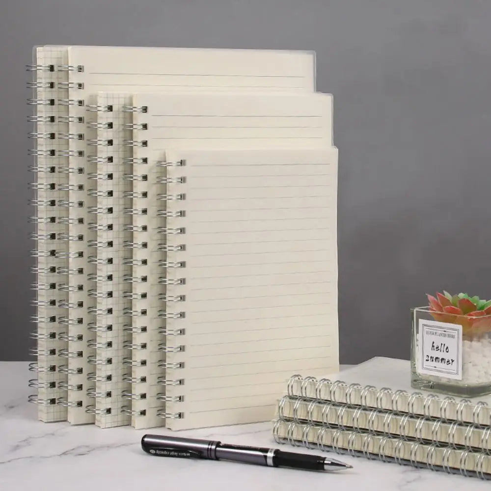 Spiral Coil Notebook A4/A5/A6/B5 – Grid, Blank & Lined
