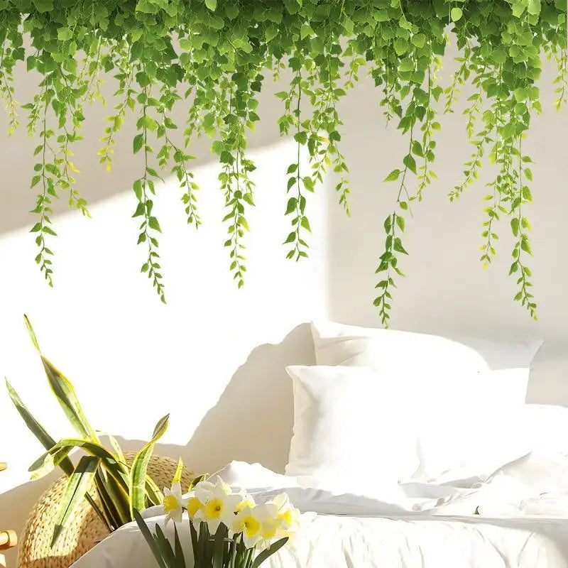 Artificial Ivy Vine Strip – Realistic Faux PVC Green Leaf Decor Artificial Vine Decor Nixie Default Title