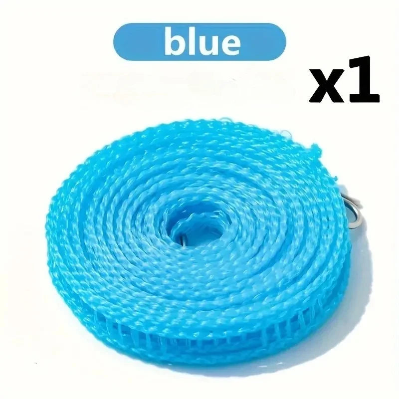 Portable Nylon Travel Clothesline – Windproof Camping Drying Line