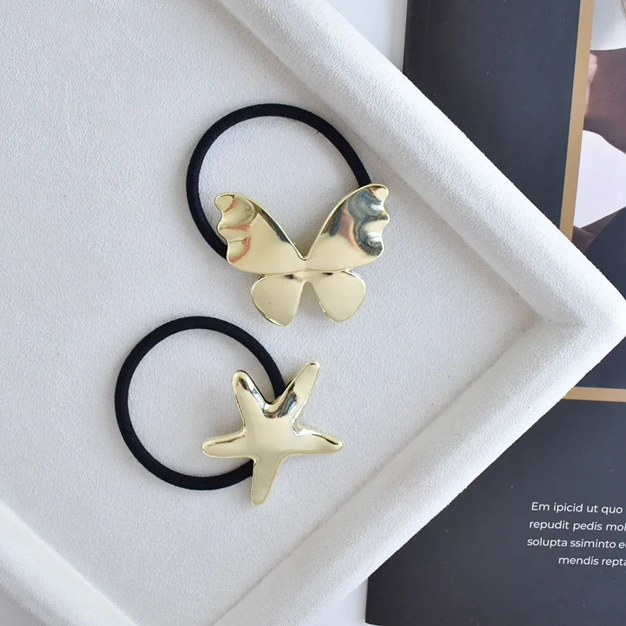 Metal Double-Layer Elastic Hair Bands & Scrunchies for Women Hair Scrunchies Nixie