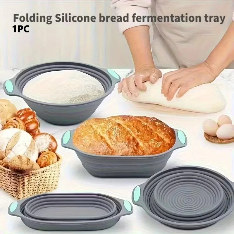 Silicone Bread Dough Fermentation Basket & Cake Baking Mold
