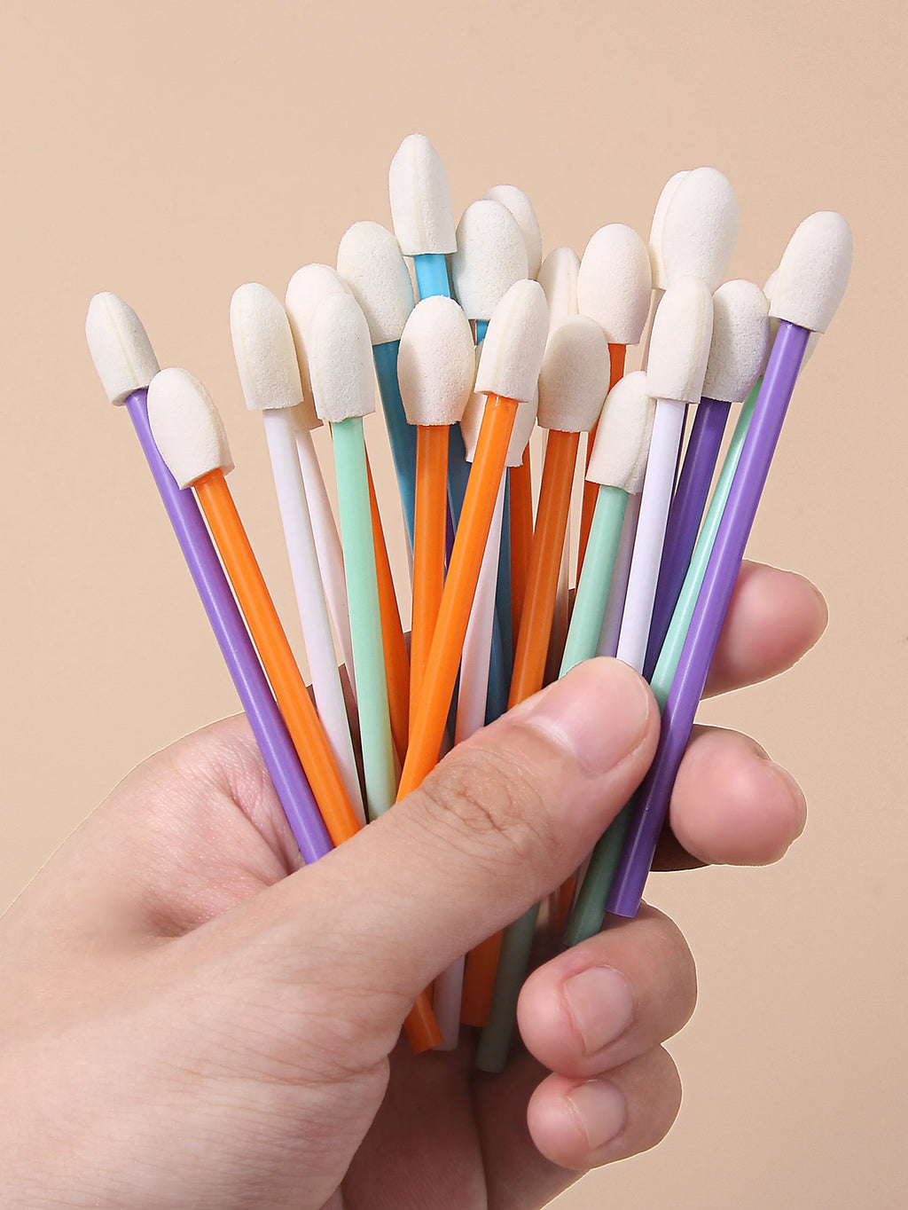 25-Piece Sponge Makeup Brush Set – Eyeshadow, Lip & Nail Art
