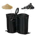 Windproof Canopy Sandbags | Dual Port, 34x35cm Heavy Duty Canopy Anchor Sandbag Nixie black