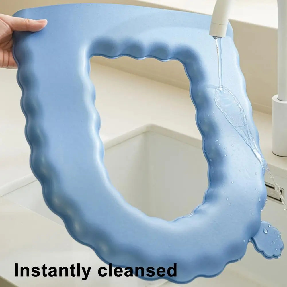 EVA Foam Toilet Seat Cover – Wavy Lace & Cloud Handle Toilet Seat Cover Nixie