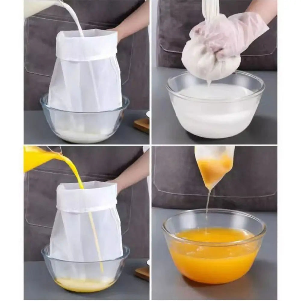 Reusable Nylon Cheesecloth Filter Bags – Tofu & Spice Strainer Kitchen Strainer Bag Nixie