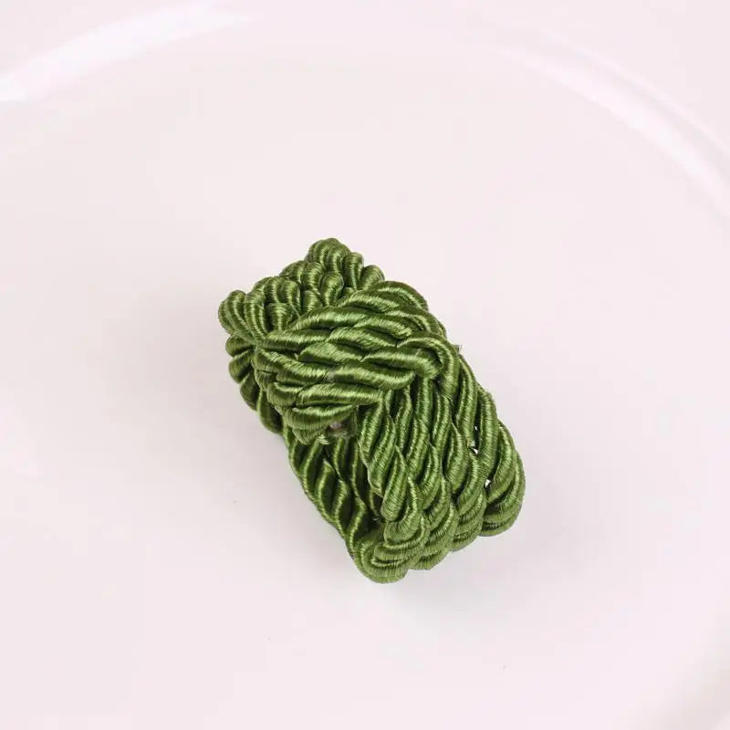 Woven Rope Napkin Rings – Wedding & Holiday Table Décor Napkin Rings Nixie