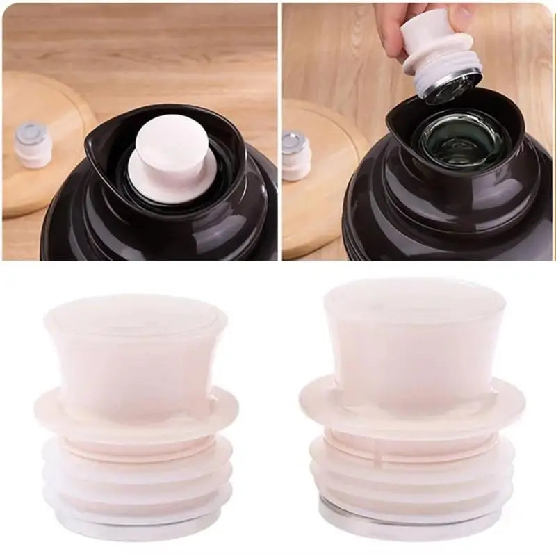 Thermos Bottle Replacement Stopper – Food Grade Silicone & Steel Flask Replacement Stopper Nixie